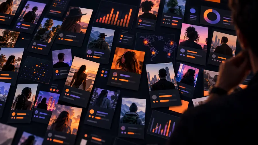 Tabla de descubrimiento de influencers sin estructura con entradas de creadores
