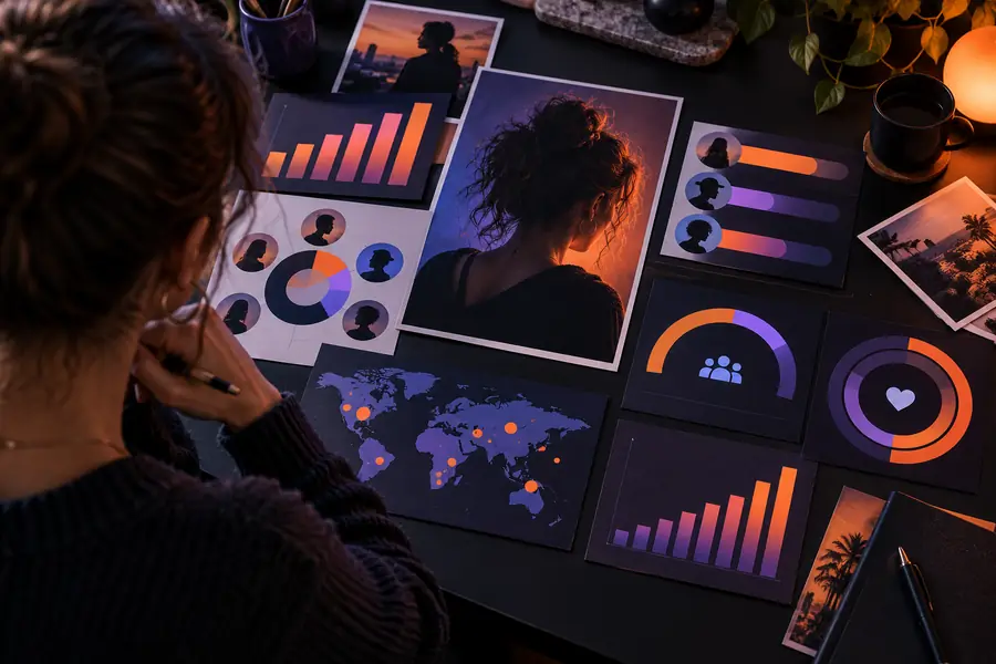 Illustrative creator analytics profile